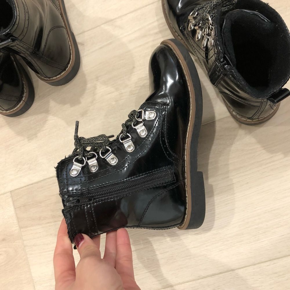 Black patent leather ankle boots - Picture 14 of 15